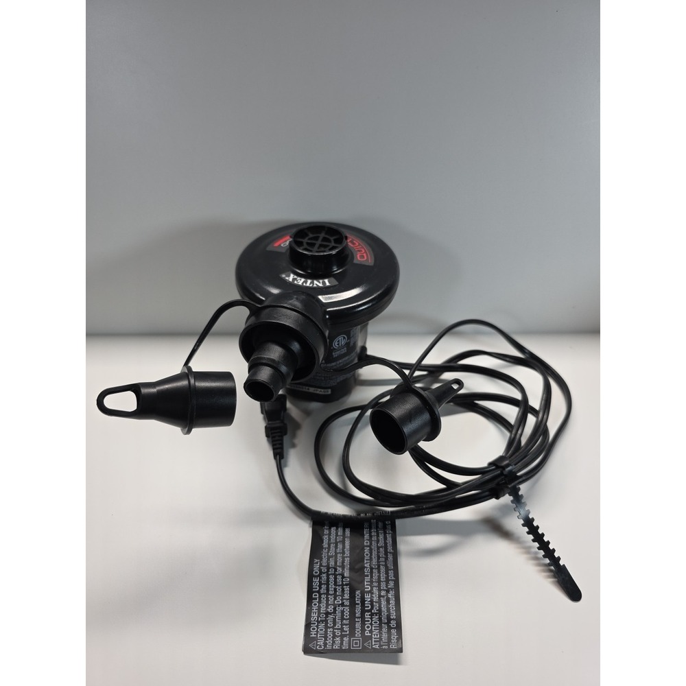 INTEX Quick Fill air pump, attachments, electric, works good,